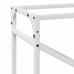 vidaXL Firewood Rack White 40x25x100 cm Cold-rolled steel fireplace log holder - white, 60 x 25 x 100 cm - Additional view 7