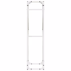 vidaXL Firewood Rack White 40x25x100 cm Cold-rolled steel fireplace log holder - white, 40 x 25 x 100 cm - Additional view 5