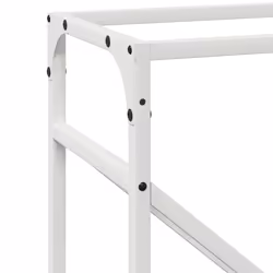 vidaXL Firewood Rack White 40x25x100 cm Cold-rolled steel fireplace log holder - white, 40 x 25 x 100 cm - Additional view 7