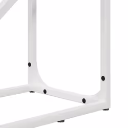 vidaXL Firewood Rack White 40x25x100 cm Cold-rolled steel fireplace log holder - white, 40 x 25 x 100 cm - Additional view 8