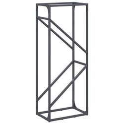 vidaXL Firewood Rack White 40x25x100 cm Cold-rolled steel fireplace log holder - anthracite, 40 x 25 x 100 cm