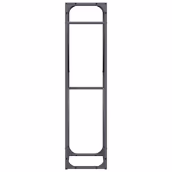 vidaXL Firewood Rack White 40x25x100 cm Cold-rolled steel fireplace log holder - anthracite, 40 x 25 x 100 cm - Additional view 5
