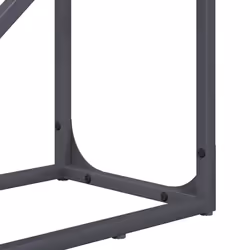 vidaXL Firewood Rack White 40x25x100 cm Cold-rolled steel fireplace log holder - anthracite, 40 x 25 x 100 cm - Additional view 8