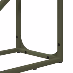 vidaXL Firewood Rack White 40x25x100 cm Cold-rolled steel fireplace log holder - olive green, 40 x 25 x 100 cm - Additional view 8