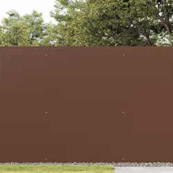 vidaXL Double-Sided Garden Fence Privacy Outdoor Fence Barrier Lawn Barrier - brown, 180 x 500 cm - Additional view 2