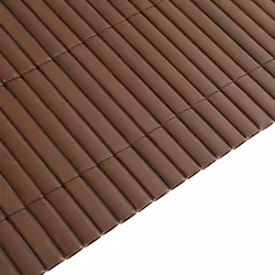 vidaXL Double-Sided Garden Fence Privacy Outdoor Fence Barrier Lawn Barrier - brown, 180 x 500 cm - Additional view 6