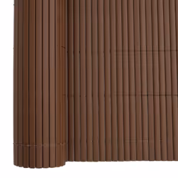 vidaXL Double-Sided Garden Fence Privacy Outdoor Fence Barrier Lawn Barrier - brown, 180 x 500 cm - Additional view 7