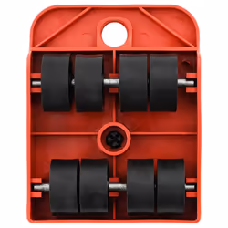 vidaXL Furniture Rollers 8 pcs with Lifters Red 9.8x7.5x3 cm 150 kg - Additional view 7
