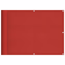 vidaXL Balcony Screen Red 75x1000 cm 100% Polyester Oxford garden screen