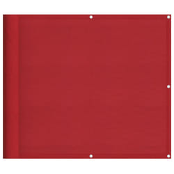 vidaXL Balcony Screen Red 90x1000 cm 100% Polyester Oxford garden screen