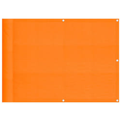 vidaXL Balcony Screen Orange 75x800 cm 100% Polyester Oxford garden screen