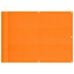 vidaXL Balcony Screen Orange 75x1000 cm 100% Polyester Oxford garden screen
