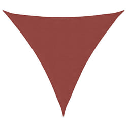 vidaXL Sunshade Sail Oxford Fabric Triangular Shade Sail Sunscreen Canopy - terracotta, 2 x 2 x 2 m