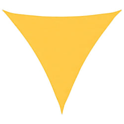 vidaXL Sunshade Sail Oxford Fabric Triangular Shade Sail Sunscreen Canopy - yellow, 2 x 2 x 2 m