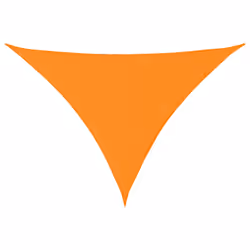 vidaXL Sunshade Sail Oxford Fabric Triangular Shade Sail Sunscreen Canopy - orange, 7 x 5 x 5 m