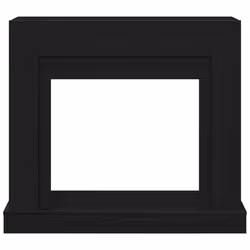 vidaXL Fireplace Surround Black Oak 100x30x87.5 cm Engineered Wood fire place - Additional view 4