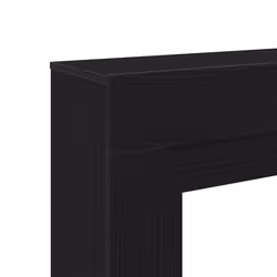 vidaXL Fireplace Surround Black Oak 100x30x87.5 cm Engineered Wood fire place - Additional view 7