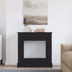 vidaXL Fireplace Surround Black Oak 90x30x90 cm Engineered Wood fire place - Additional view 2