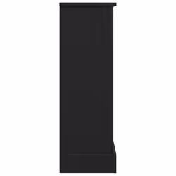 vidaXL Fireplace Surround Black Oak 90x30x90 cm Engineered Wood fire place - Additional view 5