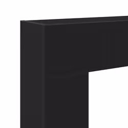 vidaXL Fireplace Surround Black Oak 81x18x82 cm Engineered Wood fire place - Additional view 7
