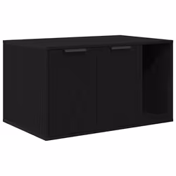 vidaXL Cat Litter Box Enclosure Hidden Cat House Cat Cabinet Engineered Wood - 80 x 50 x 45 cm