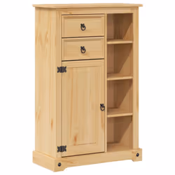 vidaXL 2 Piece Bathroom Furniture Set Corona Solid Wood Pine bathroom cabinet - Additional view 5