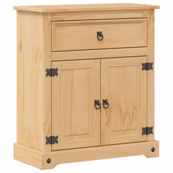 vidaXL 2 Piece Bathroom Furniture Set Corona Solid Wood Pine bathroom cabinet - Additional view 5