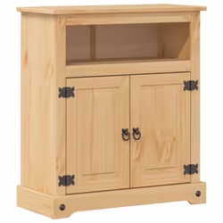 vidaXL 2 Piece Bathroom Furniture Set Corona Solid Wood Pine bathroom cabinet - Additional view 5