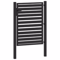 vidaXL Garden Gate Lockable Black 100x150 cm Aluminium metal garden gate - 100 x 120 cm - Additional view 6