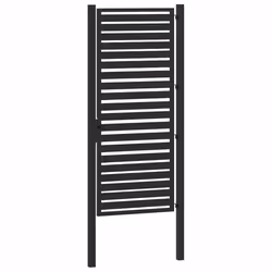 vidaXL Garden Gate Lockable Black 100x150 cm Aluminium metal garden gate - 100 x 200 cm - Additional view 6
