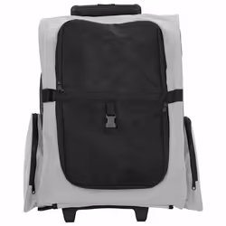 vidaXL Foldable Multipurpose Pet Trolley Travel Trailer Dog Carrier Stroller - grey