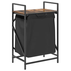 vidaXL Laundry Basket 1 Compartment with Shelf laundry hamper - smoked oak