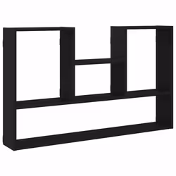 vidaXL Wall Shelf Black Oak 99x15x60 cm Engineered Wood floating shelf