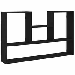 vidaXL Wall Shelf Black Oak 99x15x60 cm Engineered Wood floating shelf