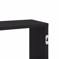 vidaXL Wall Shelf Black Oak 167.5x18x68 cm Engineered Wood floating shelf - Additional view 8