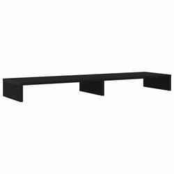 vidaXL Monitor Stand Black Oak 100x27x10 cm Engineered Wood monitor riser