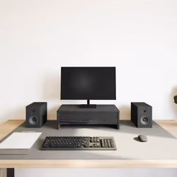 vidaXL Monitor Stand with Drawers Monitor Riser Display Stand Engineered Wood - 50 x 27 x 15 cm