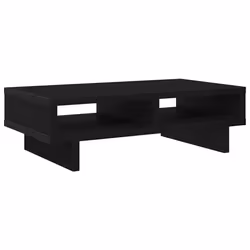vidaXL Monitor Stand Black Oak 50x27x15 cm Engineered Wood monitor riser