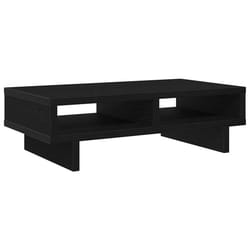 vidaXL Monitor Stand Black Oak 50x27x15 cm Engineered Wood monitor riser