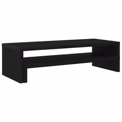 vidaXL Monitor Stand Black Oak 54x22x15 cm Engineered Wood monitor riser