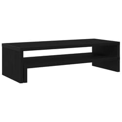 vidaXL Monitor Stand Black Oak 54x22x15 cm Engineered Wood monitor riser