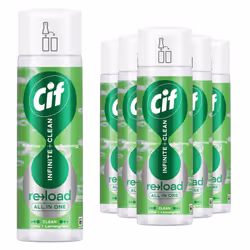 Cif Infinite Clean Cleaner Reload Lime & Lemongrass, 6 Pk of 280ml
