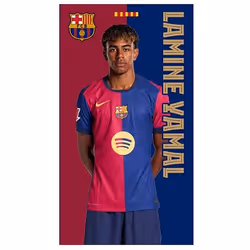 FC Barcelona Yamal Vertical Split Towel Official Licensed Product