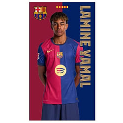 FC Barcelona Yamal Vertical Split Towel Official Licensed Product