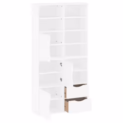 vidaXL Side Cabinets 4 pcs "ODDA" White 40x24x79 cm Solid Wood Pine cabinet - Additional view 4