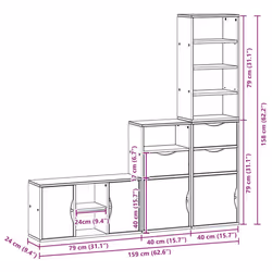 VidaXL 3365373 TV cabinet/entertainment center - Additional view 3