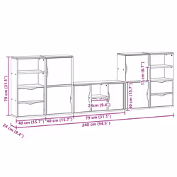 VidaXL 3365382 TV cabinet/entertainment center - Additional view 3