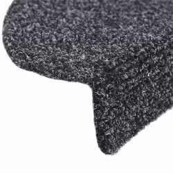 vidaXL Self-adhesive Stair Mats Decoration Stair Protector Anti-slip Stair Rug - dark grey, 56 x 17 x 3 cm/ 20 pcs - Additional view 5