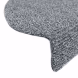 vidaXL Self-adhesive Stair Mats Decoration Stair Protector Anti-slip Stair Rug - light grey, 56 x 17 x 3 cm/ 20 pcs - Additional view 5