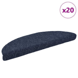 vidaXL Self-adhesive Stair Mats Decoration Stair Protector Anti-slip Stair Rug - blue
